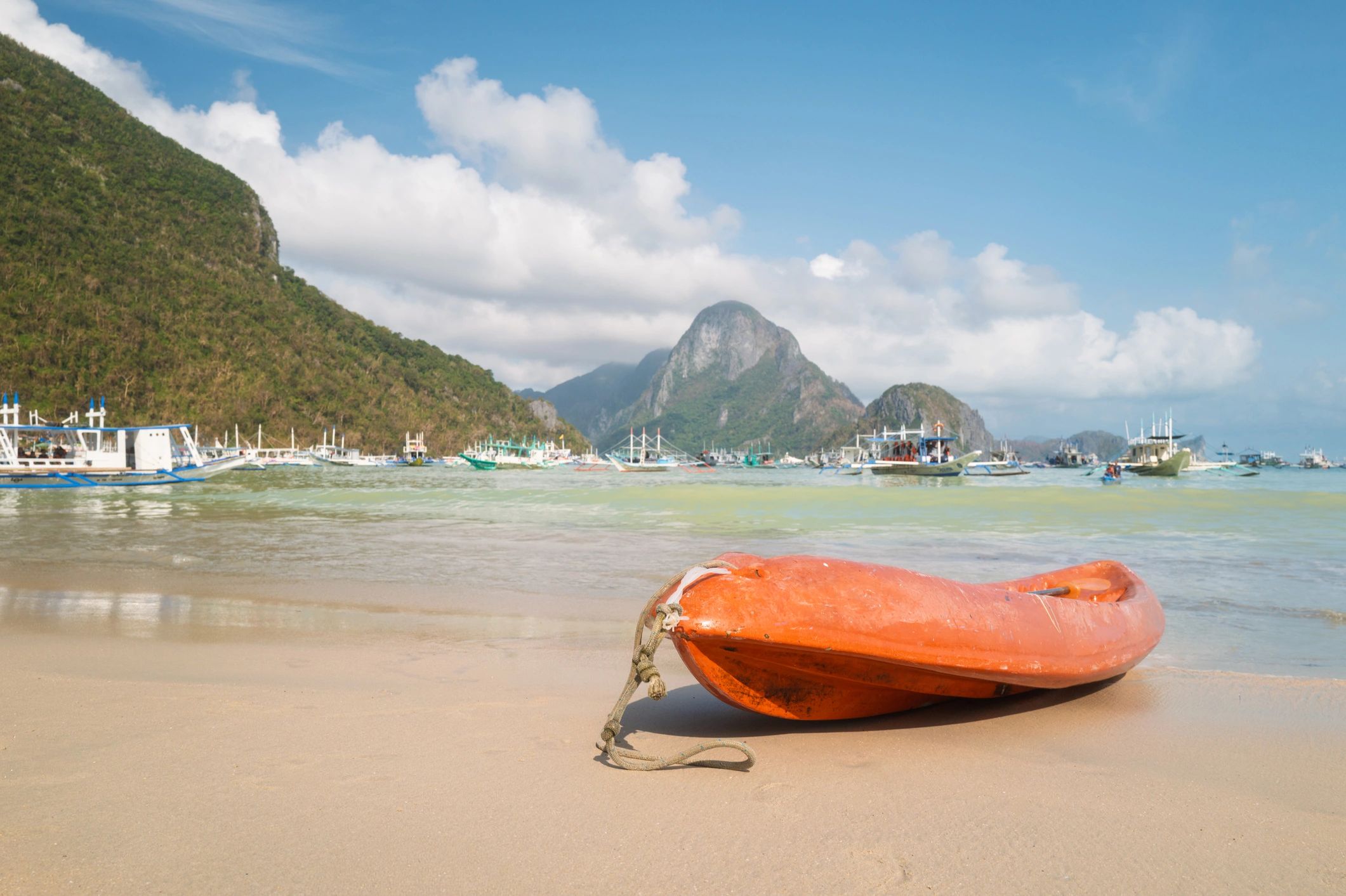 Kayak adventure on open water